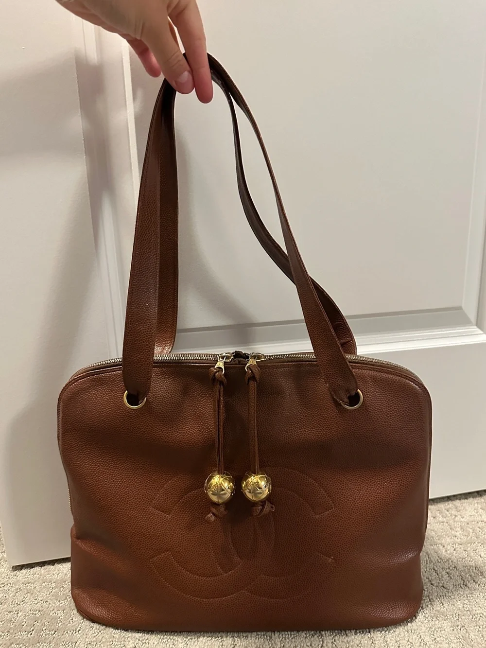 Vintage Chanel Caviar Leather Handbag